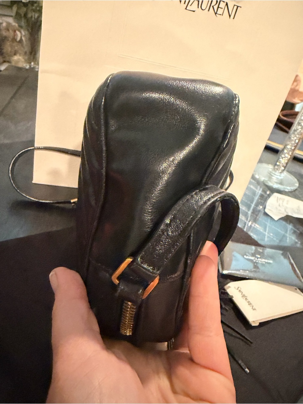 Saint Laurent Lou Camera Bag Matelasse Chevron w/COA - Picture 14 of 17